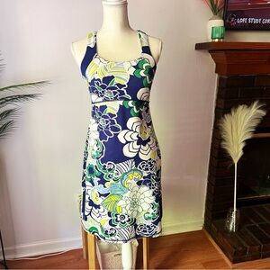 Title Nine Dream Strappy Racerback Floral Tennis Dress